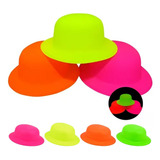 10 Chapéu Coquinho Neon Sortido Balada Casamento Festa Cor Sortidos