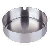 10 Cinzeiro Inox Redondo Resistente Cigarro Bar Restaurante