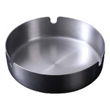 10 Cinzeiros Inox Redondo Resistente Cigarro Bar Restaurante