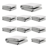 10 Cobertor Manta Térmica Aluminizado Isolante Emerg Resgate