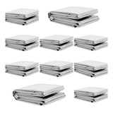 10 Cobertor Manta Térmica Aluminizado Isolante Emerg Resgate