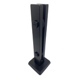 10 Coluna Torre 30cm Preto Fosco 2 Furos Guarda Corpo Inox