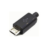 10 Conector Reposição Plug Solda Micro Usb V8 Macho 4 Pinos