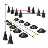 10 Cones Furados C Barreiras Escada Agilidade 10 Pratos