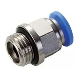 10 Conexão Pneumática Engate Rápido Reta Macho 1 8 Bsp X 6mm