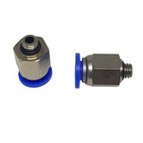 10 Conexão Pneumática Instantânea Reta Macho Rosca M6 X 6mm