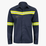 10 Conjuntos De Uniforme Anti Chamas Azul Marinho Nr 10