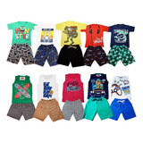 10 Conjuntos Infantil Masculino Roupa Menino Atacado Sortido