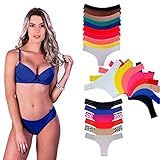 10 Conjuntos Lingerie Sutiãs E Calcinhas Kit Revenda Multicor P 