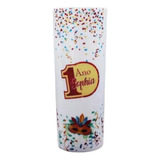 10 Copos Long Drink Aniversário Infantil Carnaval Mascara