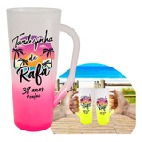 10 Copos Neca Long Drink C Alça 400ml Degradê Personalizado