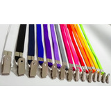 10 Cordões Crachá Liso 12mm X 85cm Fabricante