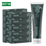 10 Creme Dental Suavetex Orgânico Natural Carvão Ativado 80g