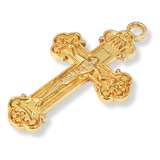 10 Crucifixos 4 5cm Dourado Para Montar Terços E Artesanatos