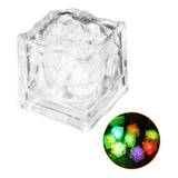 10 Cubos Gelo Led Pisca Colorido Enfeites Para Decorar Drink