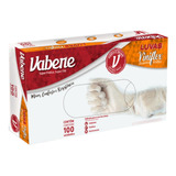 10 Cxs Luva Vabene Viniflex Cor Transparente Tam M 100 Uni
