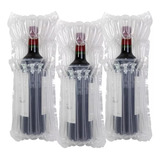 10 Embalagens Inflável Vinho Viagem Mala Transporte Wine Bag