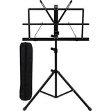 10 Estante De Partitura Dolphin Suporte Metal Preto Promoção
