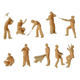 10 Figuras Esc 1 87 Operario H 2cm Construção Trem 1 87