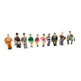 10 Figuras Para Maquete De Ferreomodelismo Ho 1 87 Sentadas