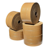 10 Fita Gomada Papel Kraft 70mm Com Reforço 1kg Embalagem
