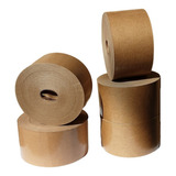 10 Fita Gomada Papel Kraft 80mm Sem Reforço 1kg Embalagem