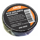 10 Fita Isolante Antichama Em Pvc 10 Metros X 18mm Preta
