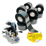 10 Fitas De Tinta Ribbon Para Datador Automático E Manual