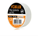 10 Fitas Isolante Foxlux 10mts Branco