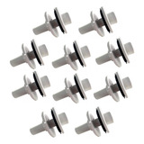10 Flange Fixa Rosca Adaptador Roscável C Flange 3 4 Branco