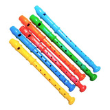 10 Flautas Doce Brinquedo Musical Infantil Coloridas