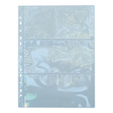 10 Folha P Cedulas 3 Div Transparente Rigida Sem Tarja