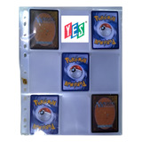 10 Folhas Plástica P Pasta Fichário Álbum Pokemon 6 Cards