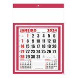 10 Folhinha 27x37cm Calendário De Parede