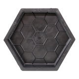 10 Formas Piso Bloquete Calçada Sextavada Estriada 25x25x6cm