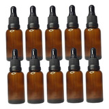 10 Frascos Conta Gotas Gotejador Vidro Âmbar 30ml P Floral