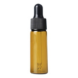 10 Frascos Conta Gotas Vidro Âmbar 5ml Óleos Essenciais