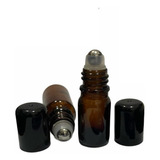 10 Frascos Vidro Âmbar Rollon 5ml Premium vidro Grosso 
