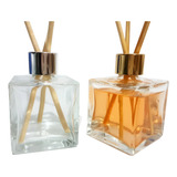10 Frascos Vidro Aromatizador Cubo 50 Ml Difusor R18 Luxo