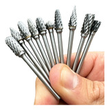 10 Fresa Lima Rotativa Metal Duro Escarear Madeira Aço Ferro