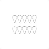 10 Gancho Argola Metal C Trava P Cortina Tipo Pera Gd 35mm