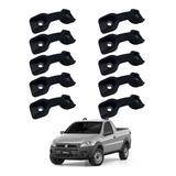 10 Gancho Da Caçamba Carroceria Fiat Strada Cabine Simples