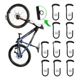 10 Gancho Pendurar Bicicleta Parede Suporte De Bike Vertical