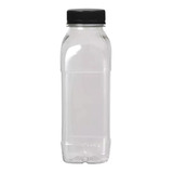 10 Garrafa Pet Plástica Tampa Com Lacre 300ml Descartavel