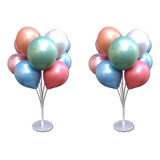 10 Hastes Suporte Para Balão Bexiga De Chão 70cm 2 Unidades