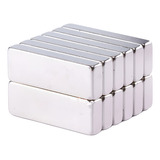 10 Imã Neodímio Super Forte N35 Bloco 30mm X 10mm X 5mm