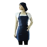 10 Kit Avental Oxford Touca Gorro Cozinha Cabeleireiro