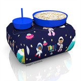 10 Kits Almofada Pipoca Cinema 1 Copo E Balde Astronautas