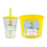 10 Kits Balde Pipoca De 1 5 E Copo De 500 Ml Kit Cinema