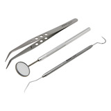 10 Kits Clínicos Odontologicos Sonda Pinça E Espelho Thimon